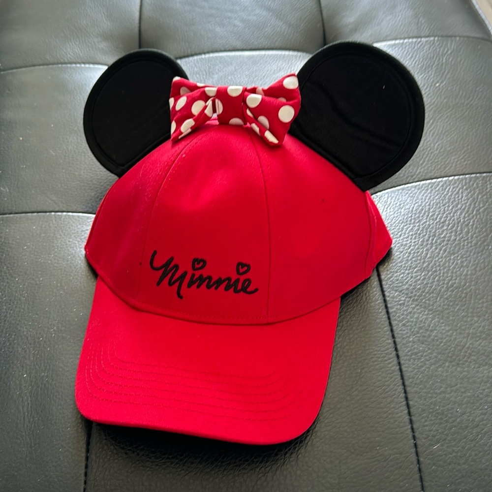Minnie Mouse Disney Baseball Hat with Ears